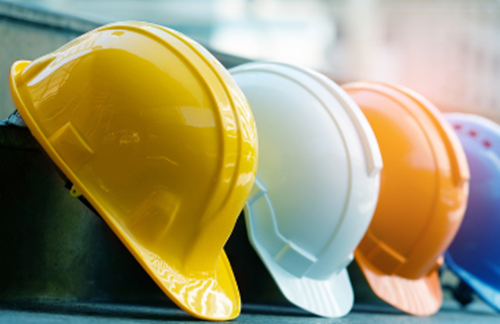 Row Of Hard Hats