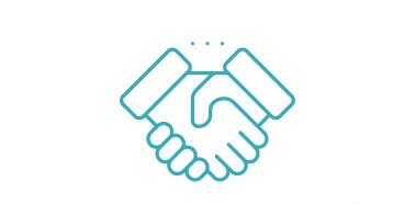 Illustration of two hands shaking 