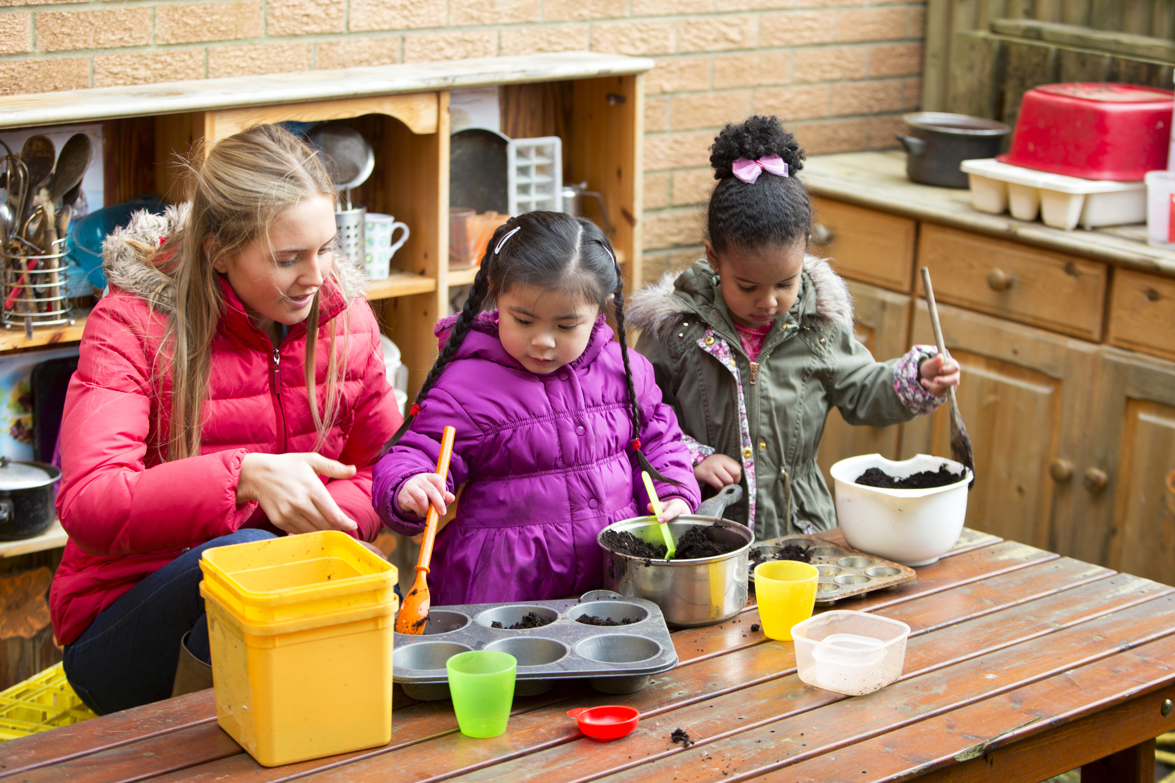 Staff And Children Playing